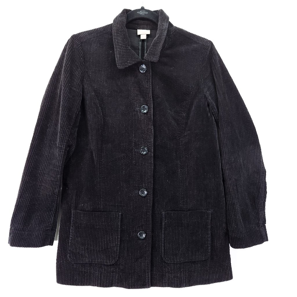 J Jill Corduroy Jacket Women's Oversized Xs Button Front With Pockets